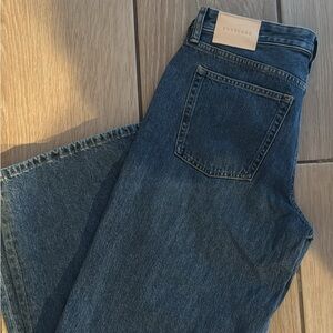 Everlane Women's Wide Jeans in Classic Blue